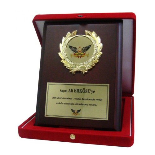 ahşap plaket