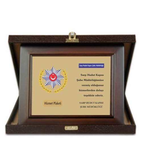 ahşap plaket