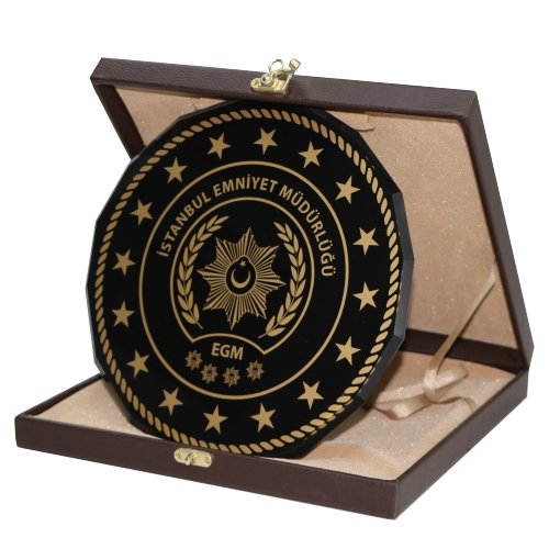 füme kristal plaket