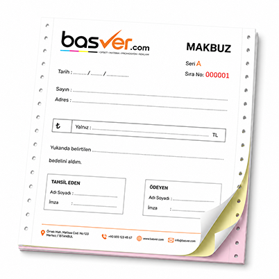 Basver.com Form-Makbuz-Fiş Baskı